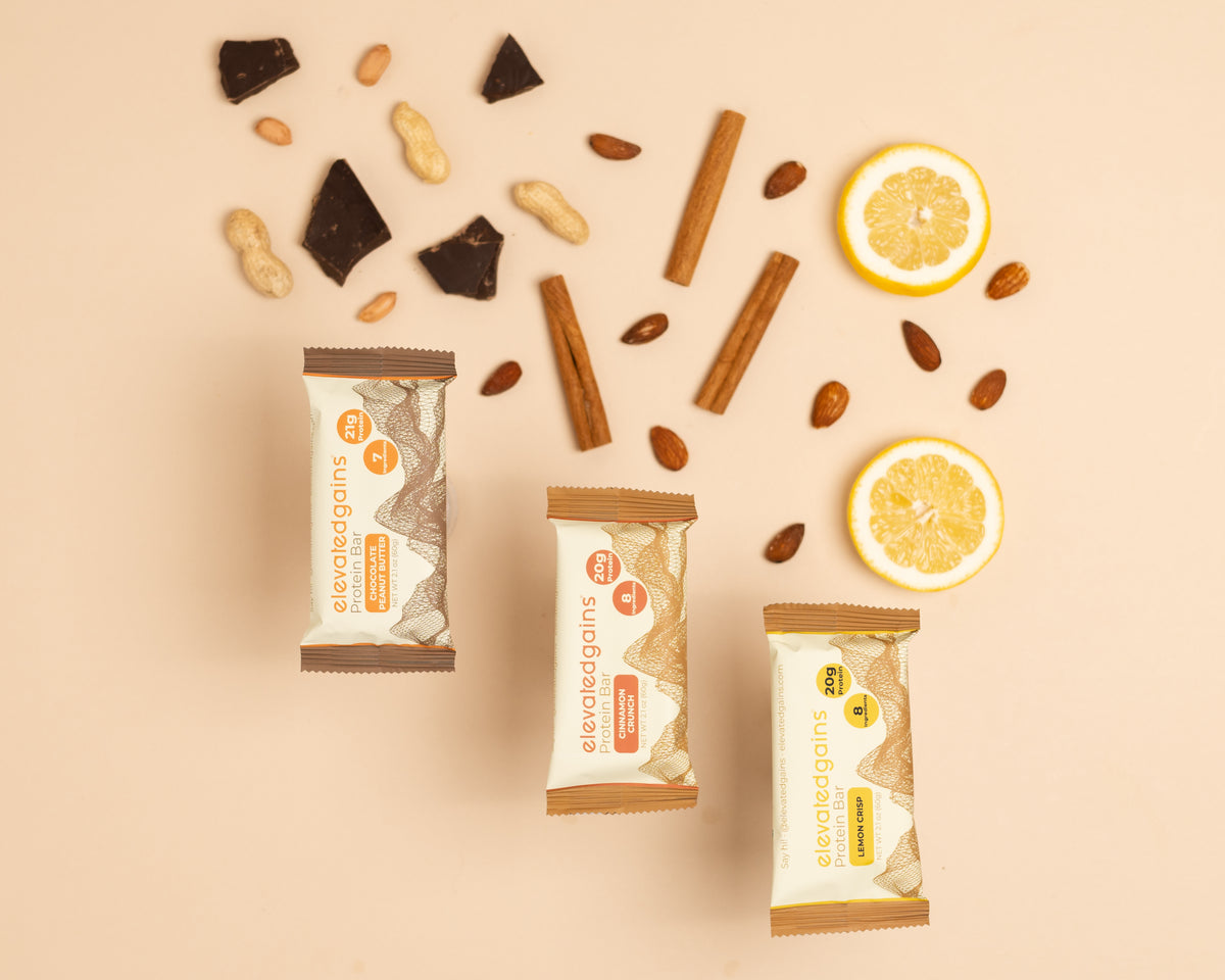 Elevated Gains protein bars